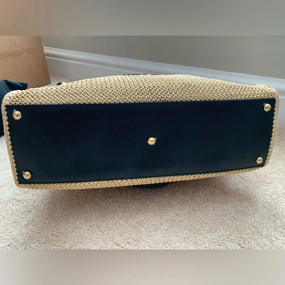 Fendi Raffia Vitello Macrame Large Peekaboo X-Tote - Picture 15 of 16